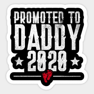 Mens Promoted to Daddy Est. 2020 - Dad to be Baby Announcement Sticker